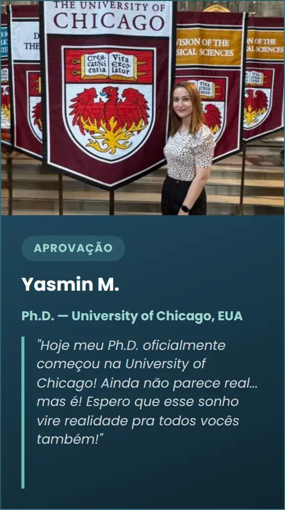 Yasmin M., Ph.D. na University of Chicago