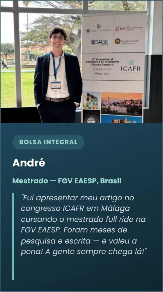 André, Mestrado na FGV EAESP
